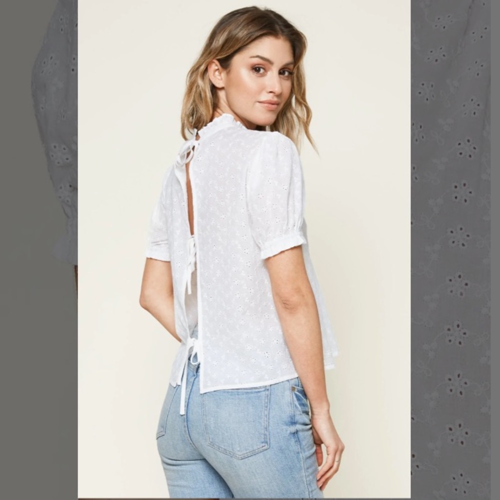 Free People Eyelet Top